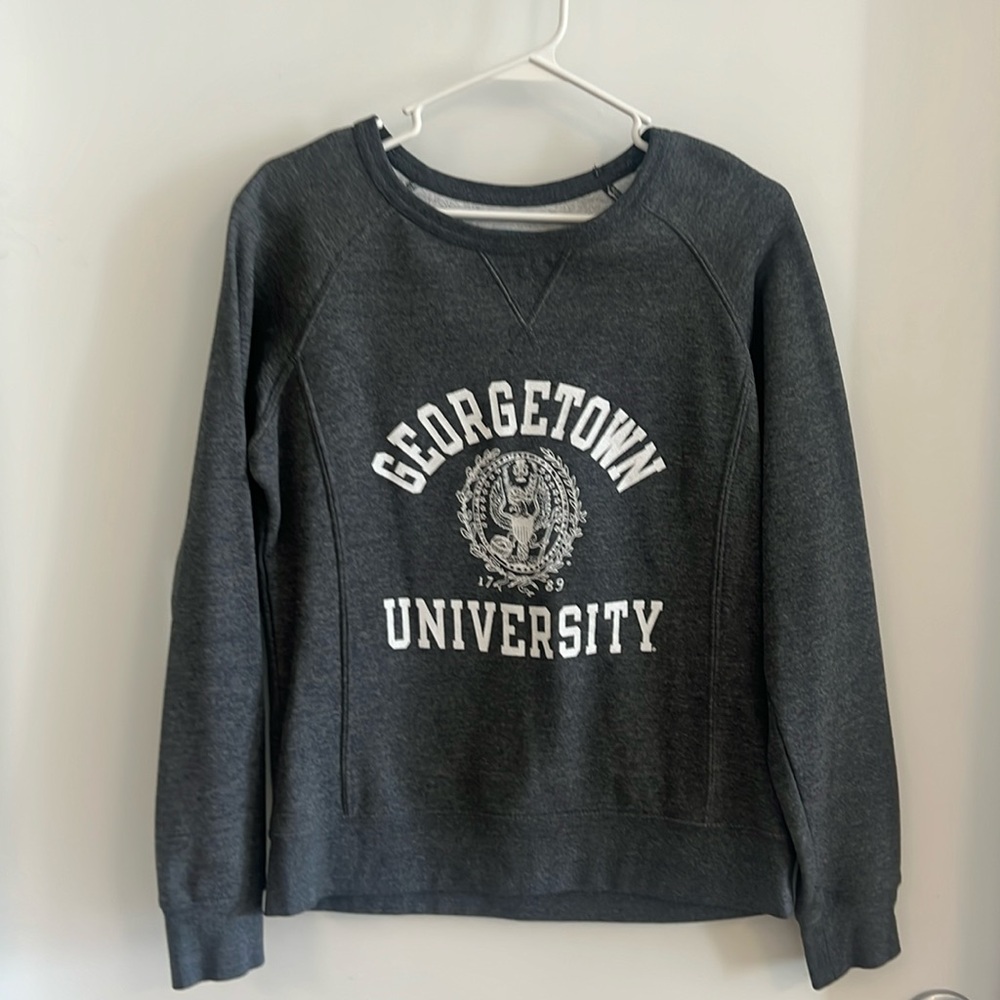 Georgetown gray crew neck sweatshirt